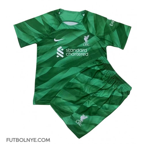 Camiseta Liverpool Portero Tercera Equipación para niños 2023-24 manga corta (+ pantalones cortos)
